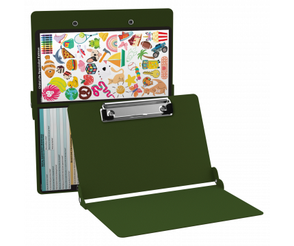 WhiteCoat Clipboard® - Army Green Child Life Specialist Edition